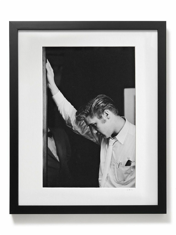 Photo: Sonic Editions - Framed 1956 Elvis Backstage Print, 20&quot; x 16&quot;