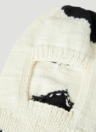 Hand Knitted Cow Balaclava in Black