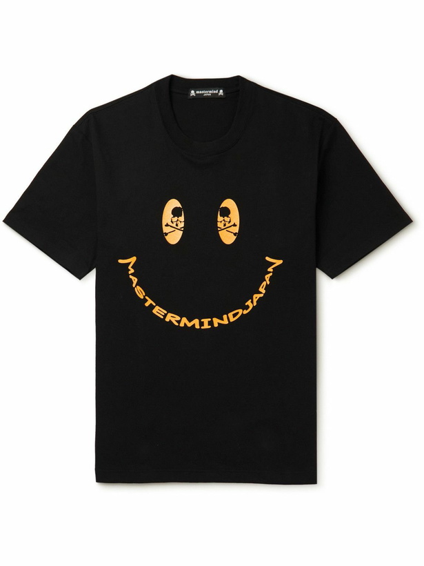 Photo: Mastermind World - Logo-Print Cotton-Jersey T-Shirt - Black