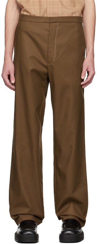 Photo: GAUCHERE SSENSE Exclusive Brown Viet Trousers