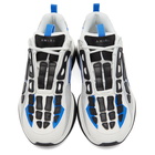 AMIRI White and Blue Bone Runner Sneakers