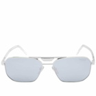 Prada Eyewear Men's PR 58YS Sunglasses in Silver