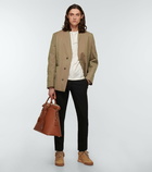 Maison Margiela - Collarless wool blazer