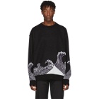 D.Gnak by Kang.D Black Jacquard Wave Sweater