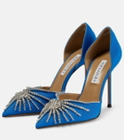 Aquazzura Sunshine crystal-embellished pumps
