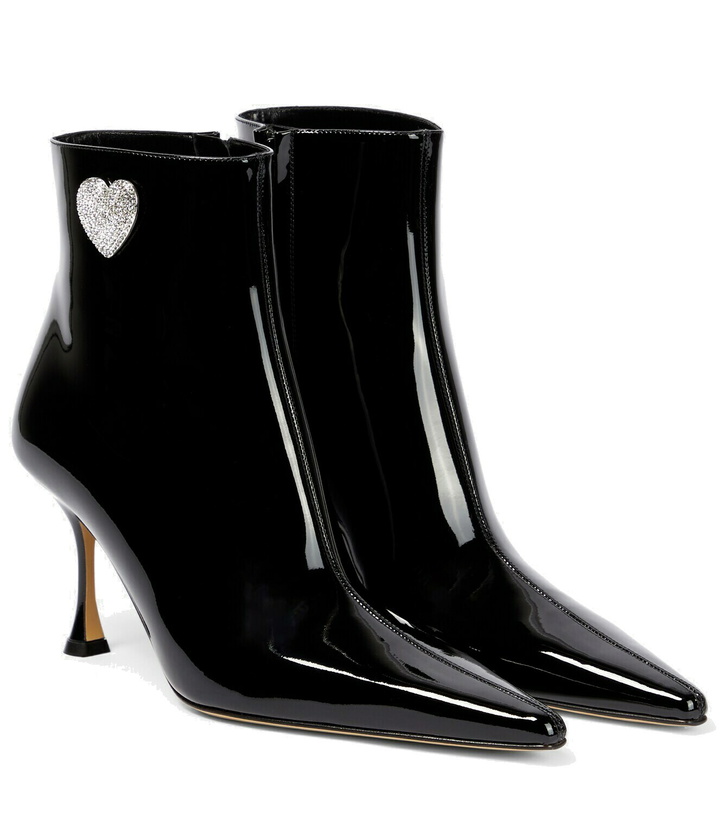 Photo: Mach & Mach - Embellished patent leather ankle boots
