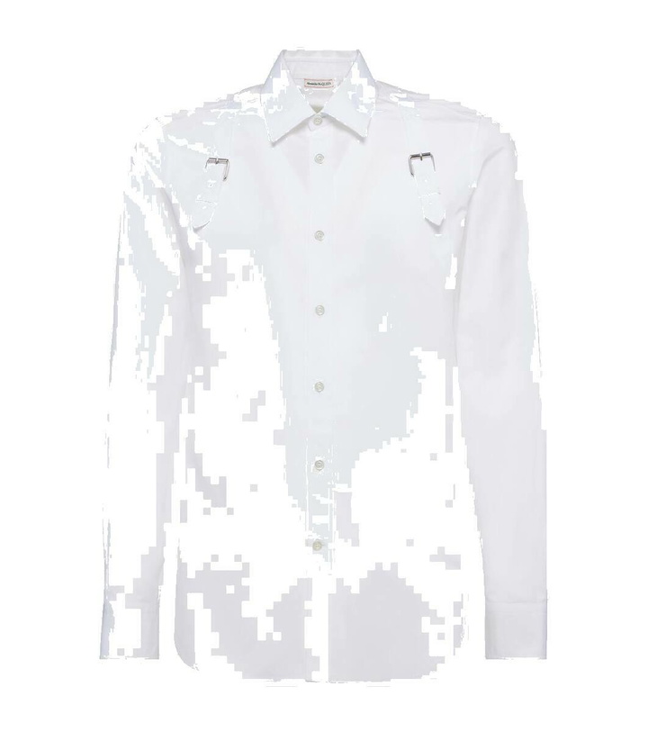 Photo: Alexander McQueen Harness cotton poplin shirt