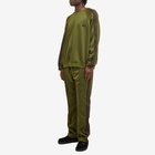 Needles Men's Poly Smooth Narrow Track Pants in Olive