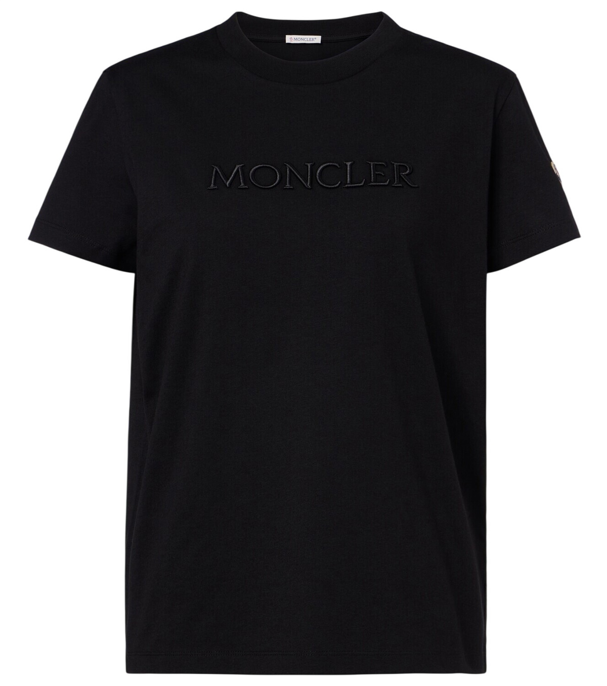 Moncler Black Maglia Manica Corta T-shirt Moncler
