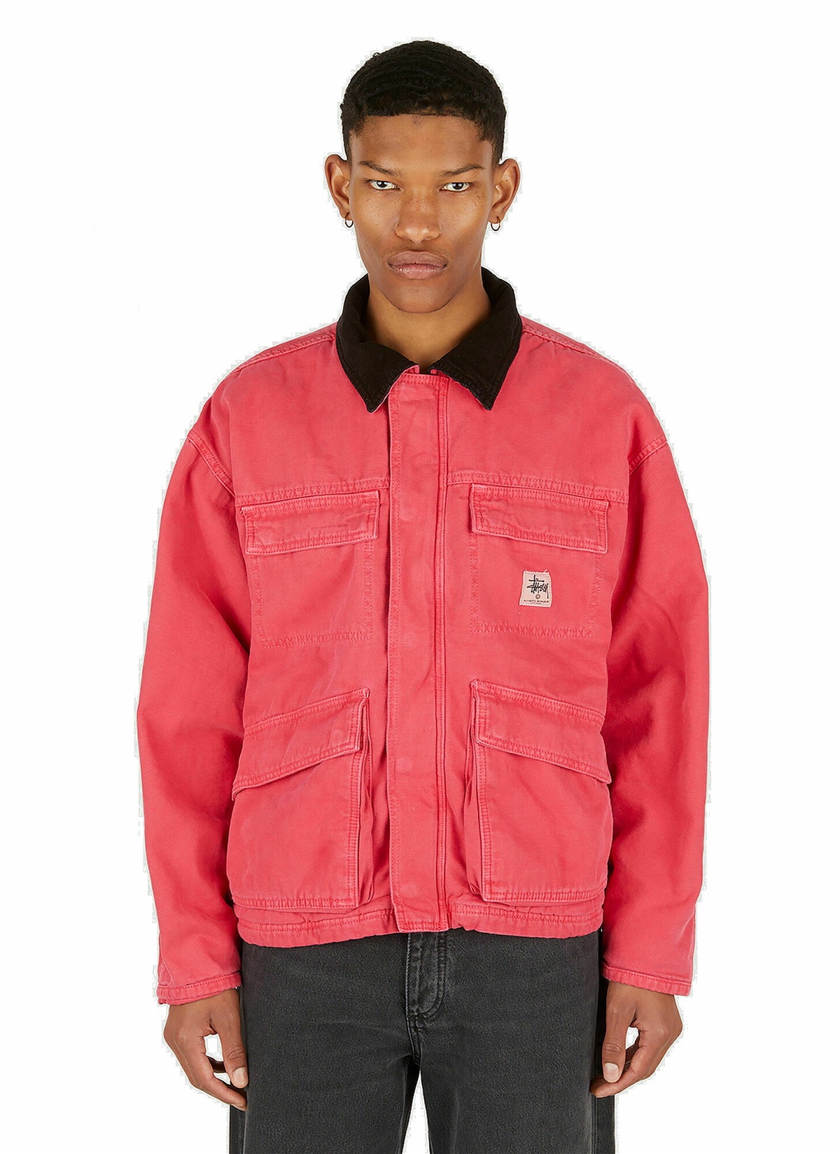 Photo: Washed Patch Pocket Jacket in Pink