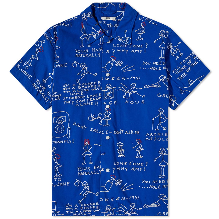 Photo: BODE Short Sleeve Doodle Scene Shirt