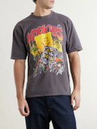 KAPITAL - Buster Peckish Bowy Printed Cotton-Jersey T-Shirt - Black