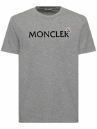 MONCLER Flocked Logo Cotton T-shirt