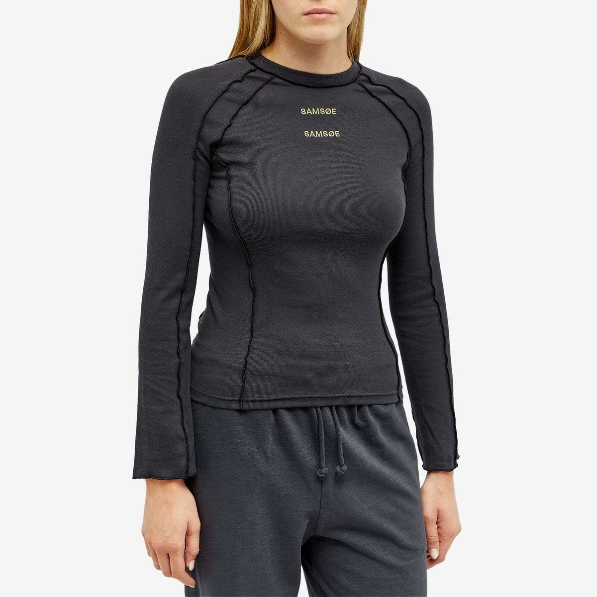 Samsøe Samsøe Women's Sloan Layering Top in Phantom