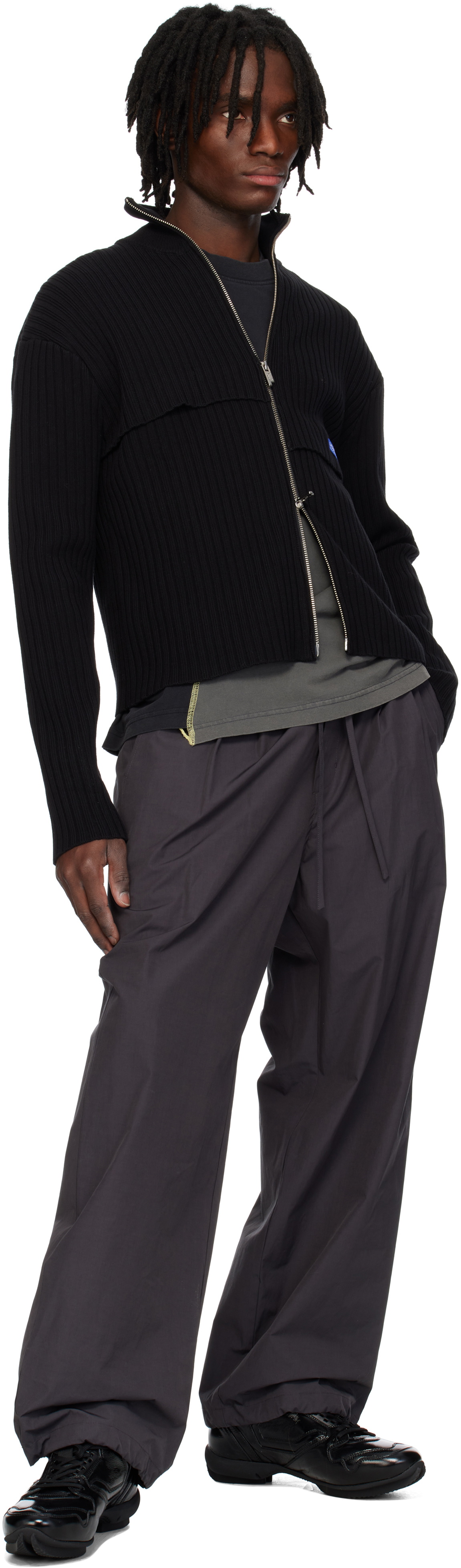 A-COLD-WALL* Black Panel Knit Jacket