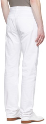 Maison Margiela White Five-Pocket Jeans