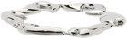 Bottega Veneta Silver Sharp Bracelet