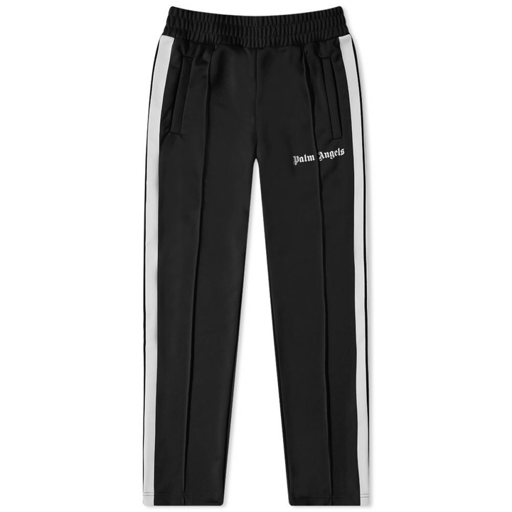 Photo: Palm Angels Men's Classic Track Pant in Black/White