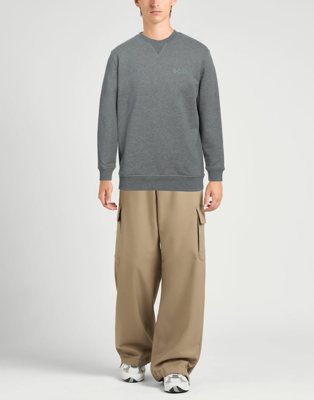 Boss Mens Sweatshirt in Grey