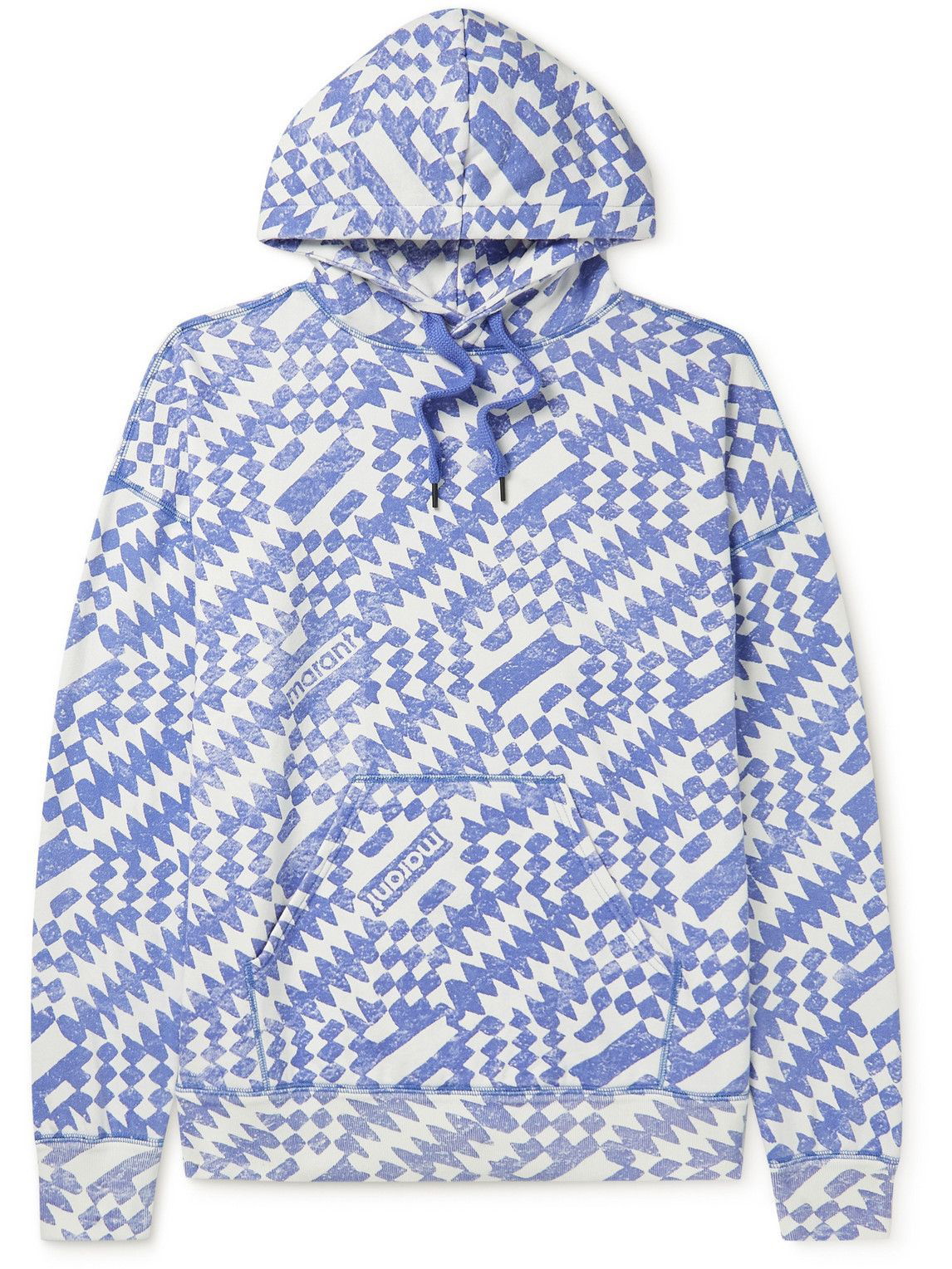 Oversized Logo-Print Cotton-Blend Jersey Hoodie