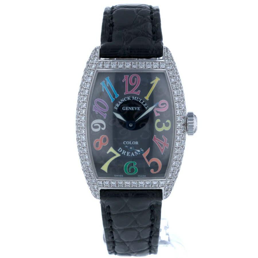 Franck Muller Cintree Curvex Automatic Diamond Black Dial Ladies Watch 1750 S6 D