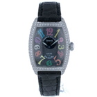Franck Muller Cintree Curvex Automatic Diamond Black Dial Ladies Watch 1750 S6 D