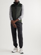 Sease - Warmer Slim-Fit Virgin Wool and Quilted Nylon Recycled Down Vest - Green