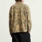 Brain Dead Men's Twill Military Shirt Jacket in Leaf Camo