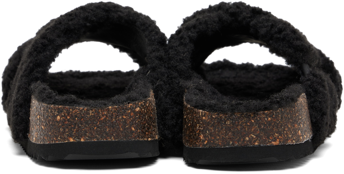 Diesel Black D-Woodstock Cross Sandals