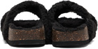 Diesel Black D-Woodstock Cross Sandals