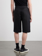 Rick Owens - Straight-Leg Cotton-Blend Canvas Shorts - Black