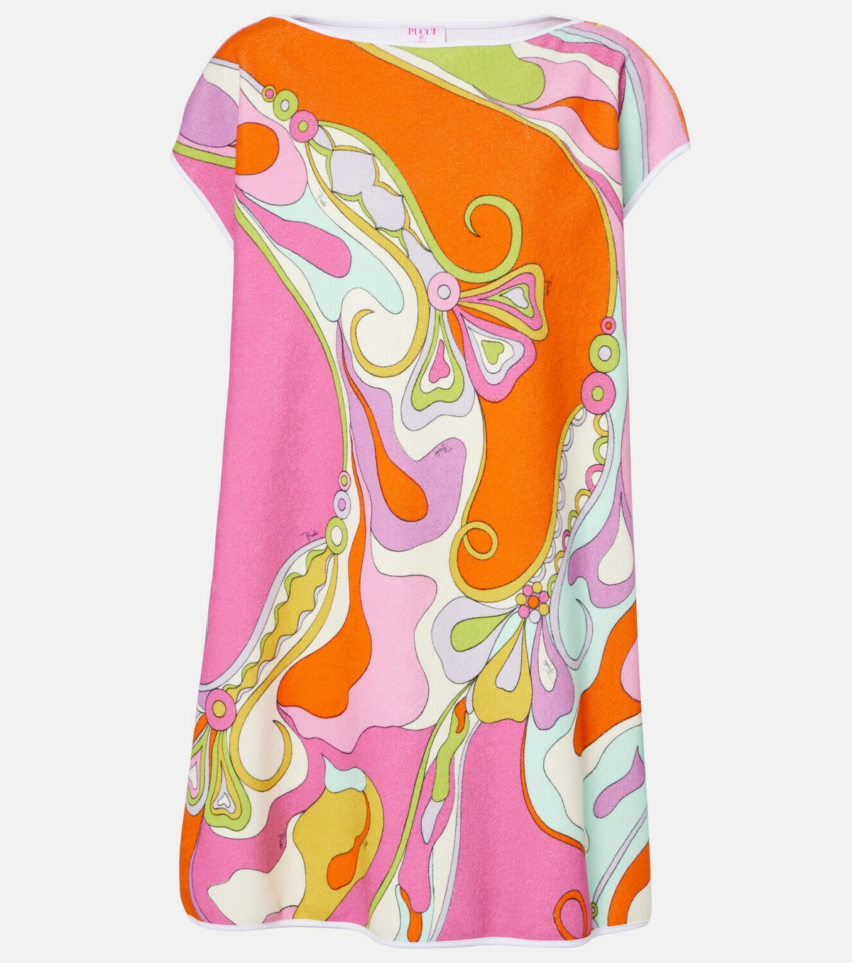 Pucci Orchidee cotton-blend terry minidress