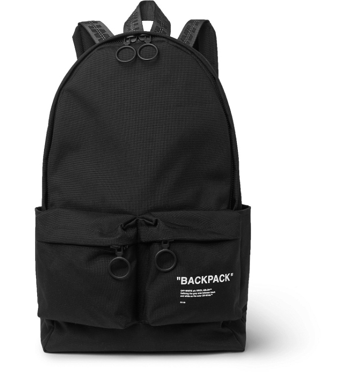 Photo: Off-White - Printed Canvas Backpack - Black