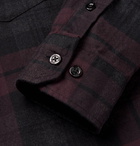 Norse Projects - Anton Button-Down Collar Checked Cotton-Flannel Shirt - Men - Burgundy