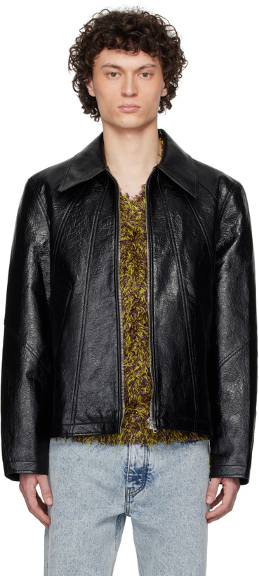 Photo: Séfr Black Duke Faux-Leather Jacket