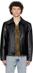 Séfr Black Duke Faux-Leather Jacket