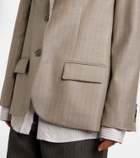 Acne Studios Striped wool jacket