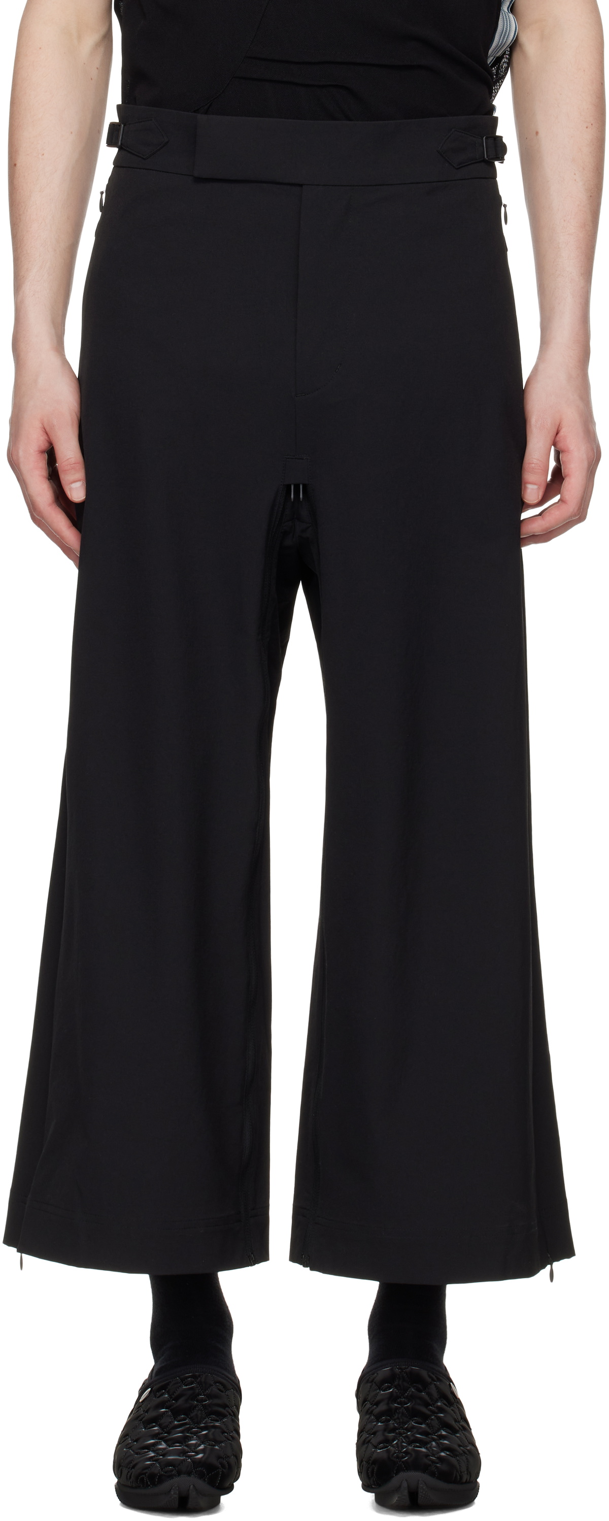 A. A. Spectrum Black Paso Convertible Trousers