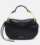 McQueen Wishbone Mini leather top-handle bag