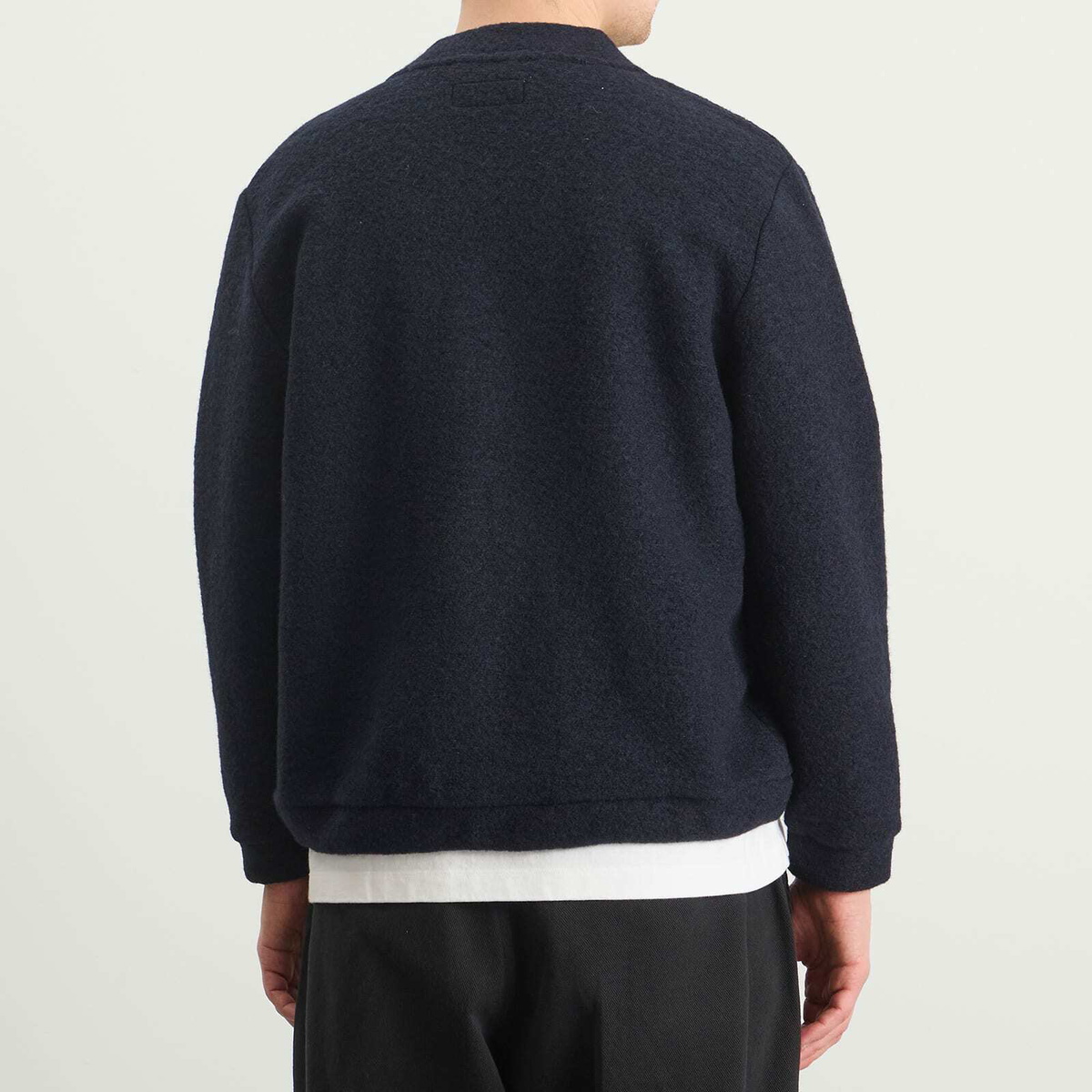 Universal Works Men's Presented by END. Wool Fleece Adv Cardigan in Navy