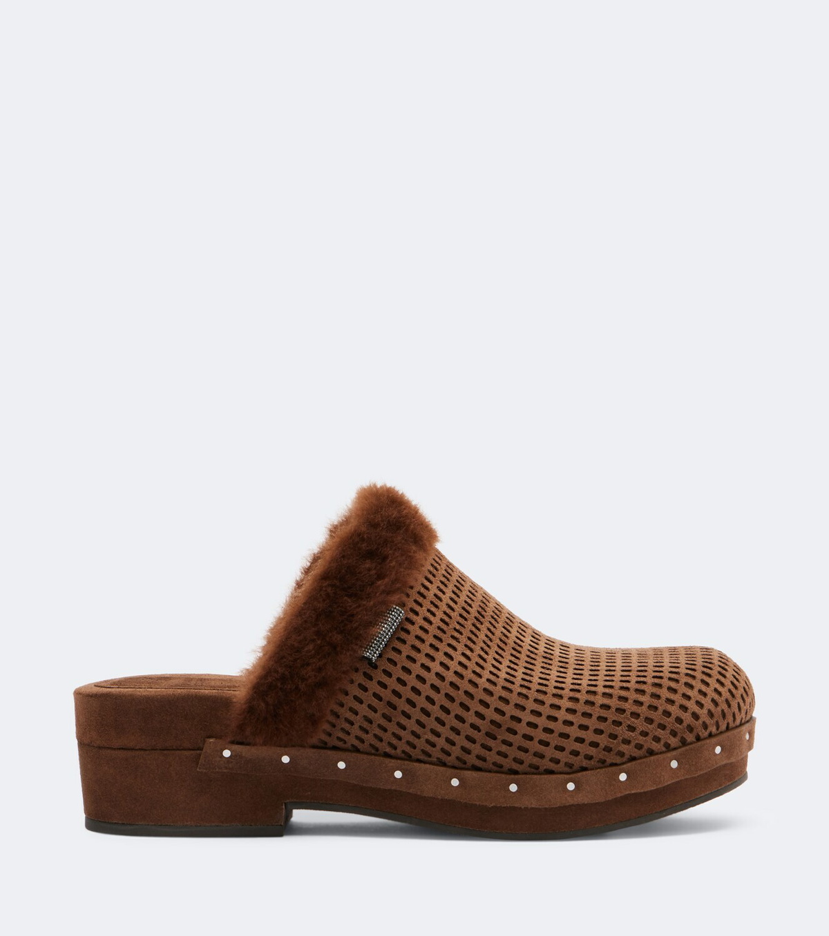 Brunello Cucinelli Monili suede clogs