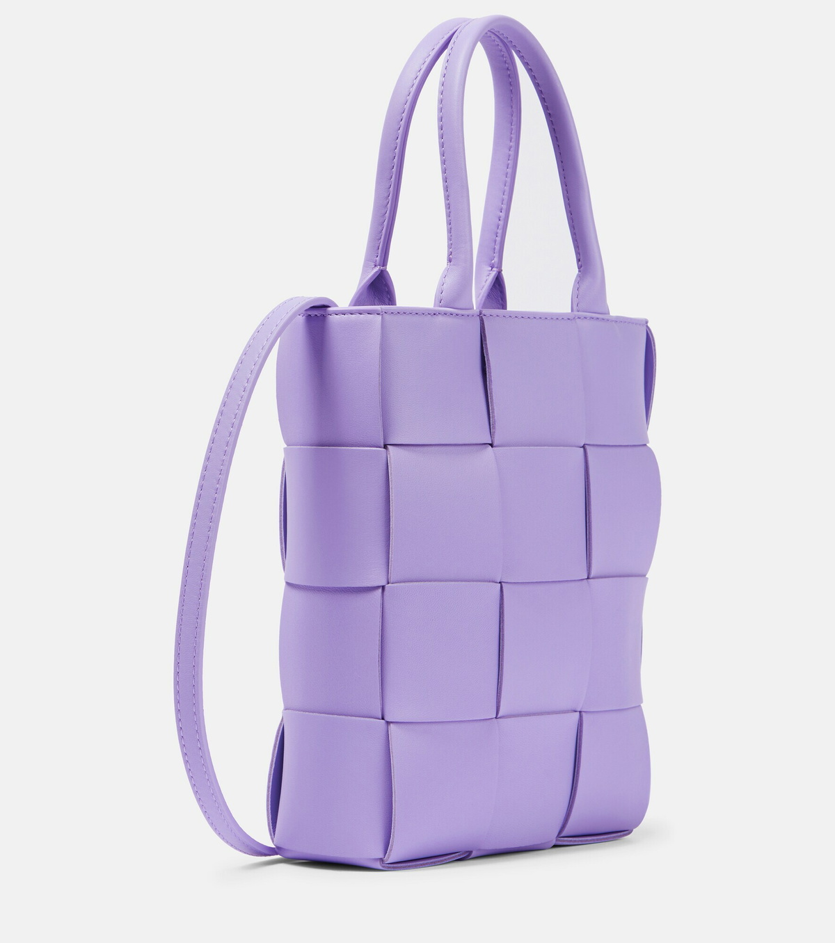 トートバッグ BOTTEGA VENETA CASSETTE BAG MINI Mini Cassette Woven Box Bag Leather Tote Bag | POPBAE