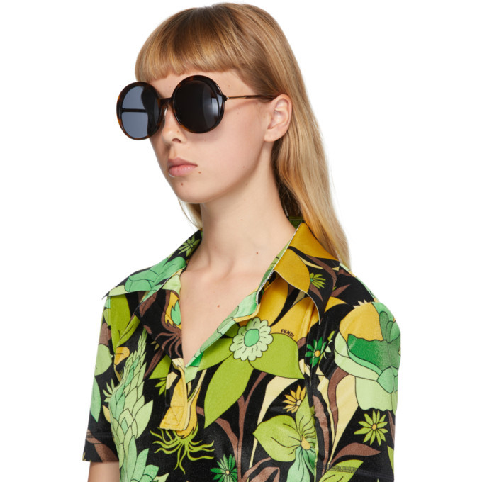 Fendi deals round sunglasses