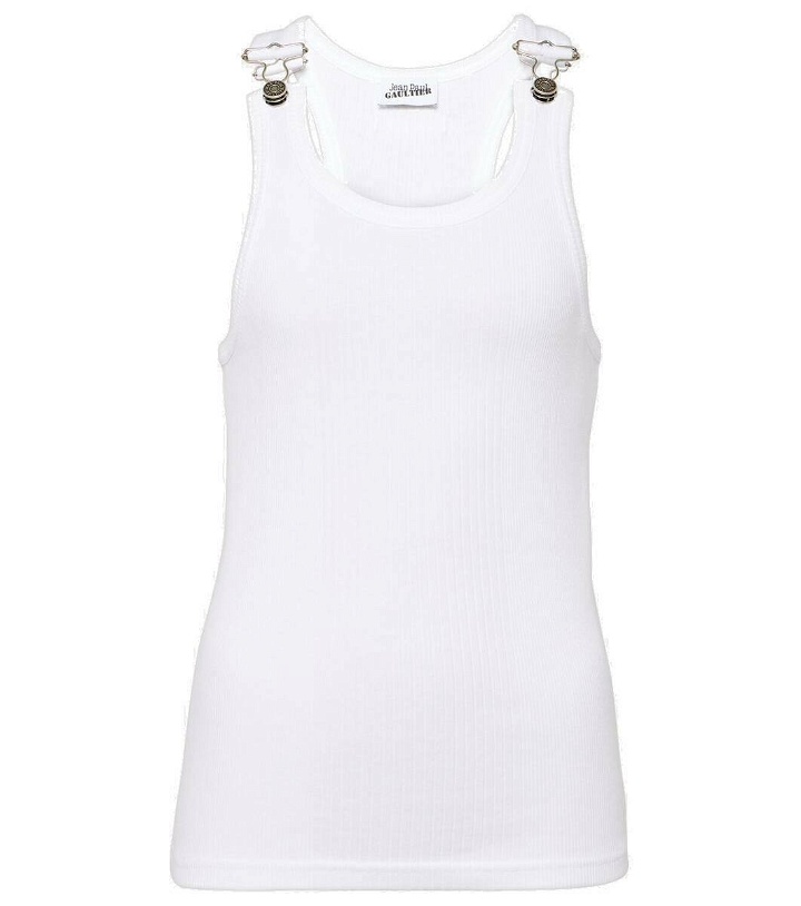 Photo: Jean Paul Gaultier Ribbed-knit cotton jersey tank top