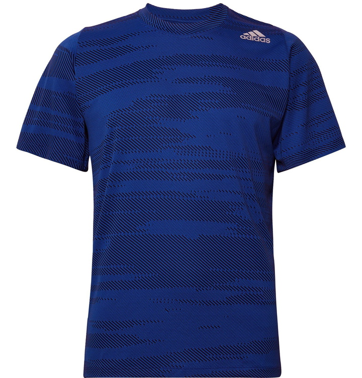 Photo: Adidas Sport - FreeLift Climalite-Jacquard T-Shirt - Blue