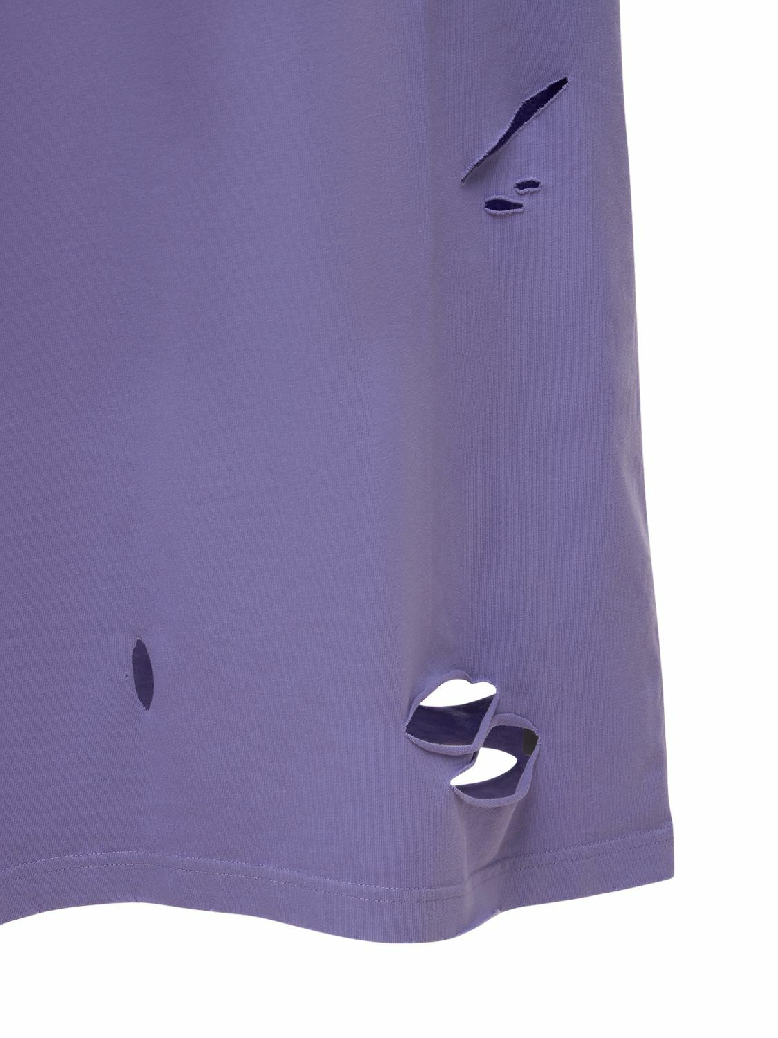 BALENCIAGA - Boxy Fit Destroyed Jersey T-shirt