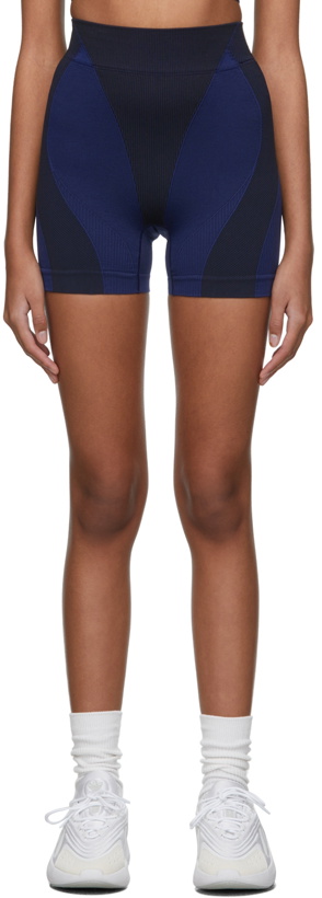 Photo: adidas x IVY PARK Blue Jersey Sport Shorts