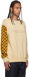 JW Anderson Yellow Check Colorblock Sweatshirt