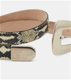 Khaite Lucca snake-effect leather belt
