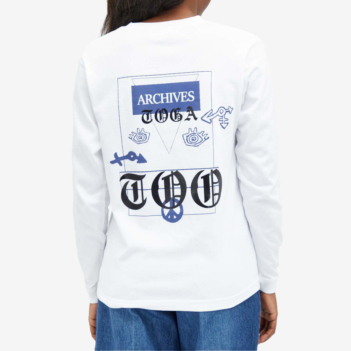 TOGA Women's Archives Print T-Shirt in White Toga Pulla
